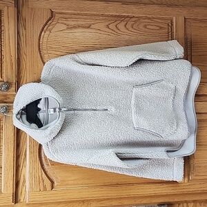 EUC Old Navy Sherpa 1/4 zip hoodie